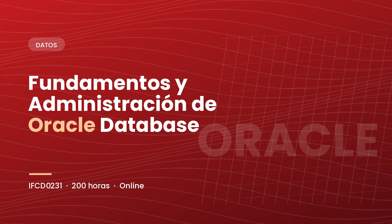 Fundamentos y Administración de Oracle Database (IFCD0231)