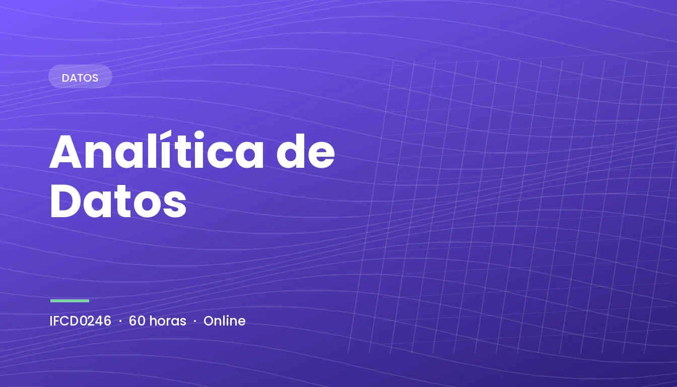 Analítica de Datos (IFCD0246)