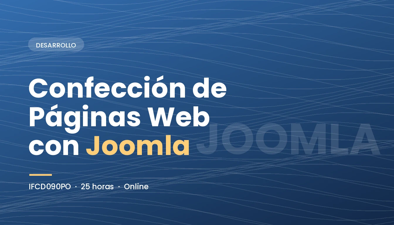 Confección de Páginas Web con Joomla (IFCD090PO)