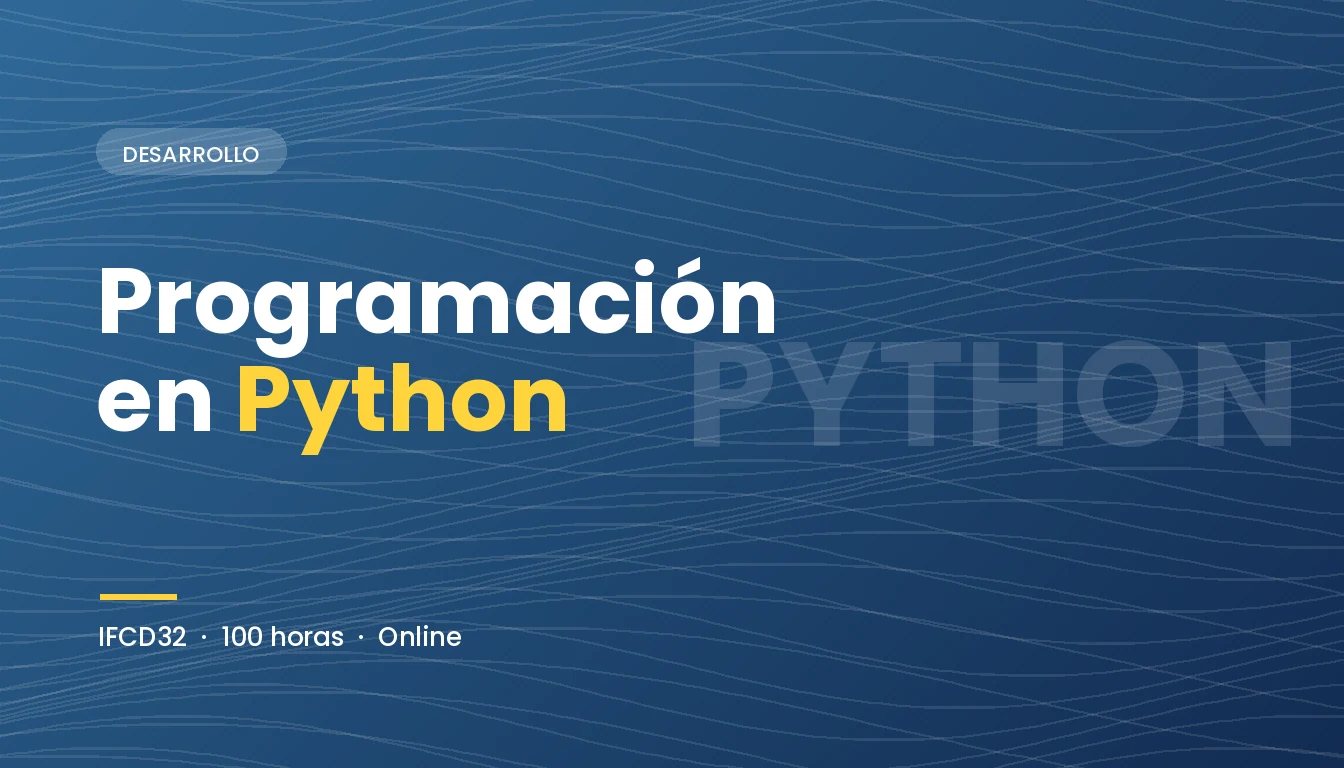 Programación en Python (IFCD32)