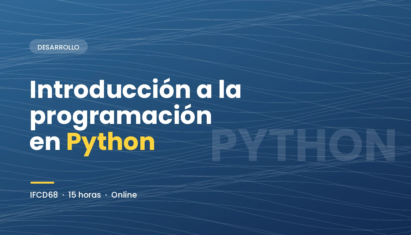 Introducción a la Programación en Python (IFCD68)