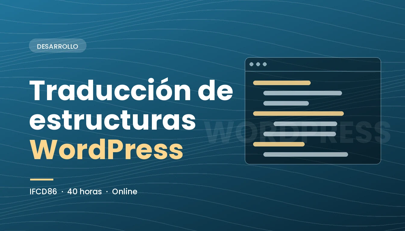 Traducción de Estructuras WordPress (IFCD86)