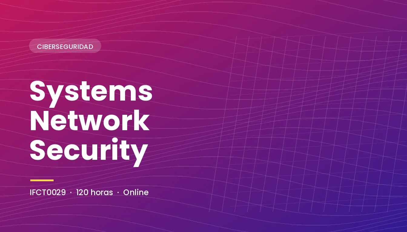 Systems Network Security (IFCT0029)