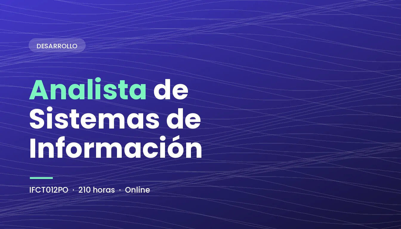 Analista de Sistemas de Información (IFCT012PO)