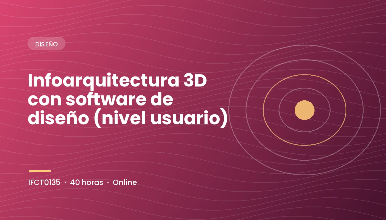 Infoarquitectura 3D con Software de Diseño (Nivel Usuario) (IFCT0135)