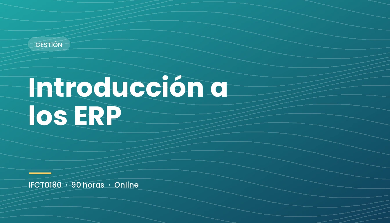 Introducción a los ERP (IFCT0180)