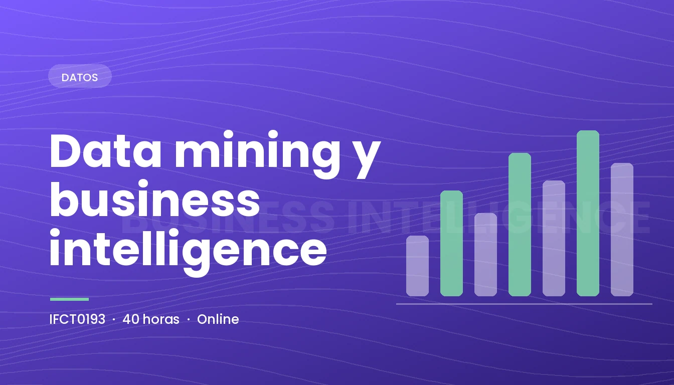 Data mining y business intelligence (IFCT0193)