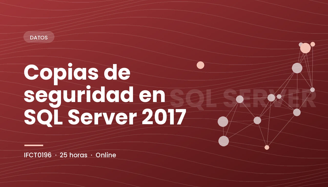 Copias de seguridad en SQL Server 2017 (IFCT0196)