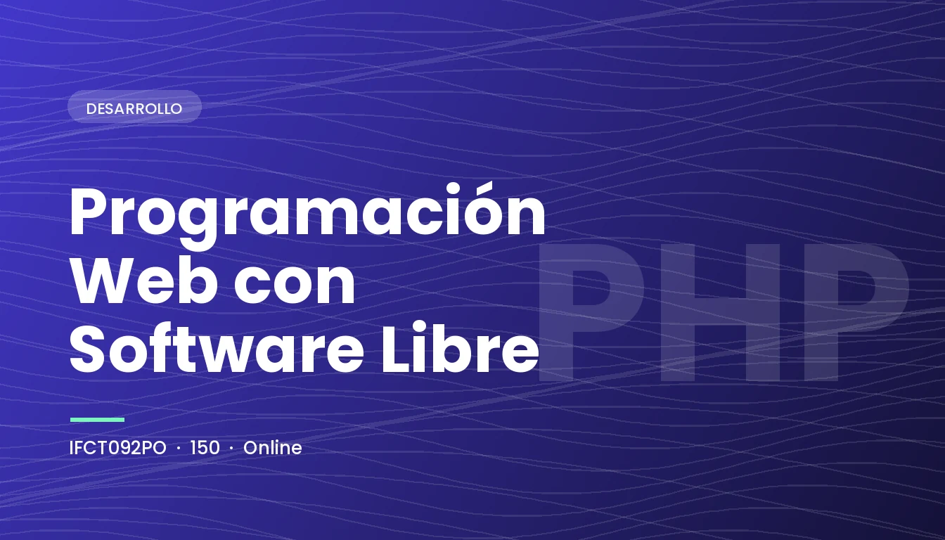 Programación Web con Software Libre (IFCT092PO)